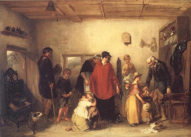 Paul Falconer Poole The Emigrant's Departure Spain oil painting art